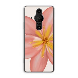 CaseCompany Pink Ellila Flower: Sony Xperia Pro-I Transparant Hoesje
