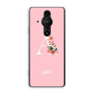 CaseCompany Pink Bouquet: Sony Xperia Pro-I Transparant Hoesje