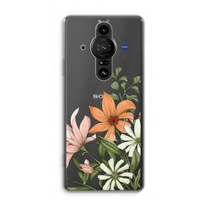 CaseCompany Floral bouquet: Sony Xperia Pro-I Transparant Hoesje