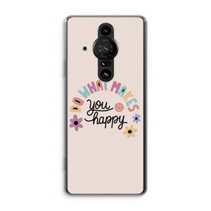 CaseCompany Happy days: Sony Xperia Pro-I Transparant Hoesje