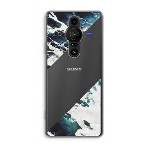 CaseCompany Golven: Sony Xperia Pro-I Transparant Hoesje