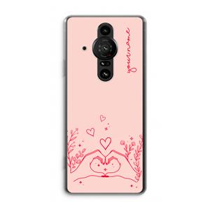 CaseCompany Love is in the air: Sony Xperia Pro-I Transparant Hoesje