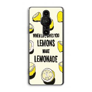 CaseCompany Lemonade: Sony Xperia Pro-I Transparant Hoesje