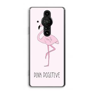 CaseCompany Pink positive: Sony Xperia Pro-I Transparant Hoesje
