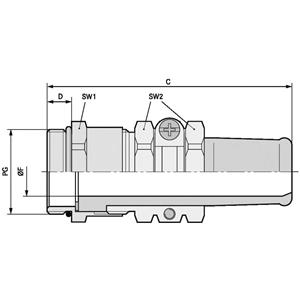 LAPP 52001120 Kabelverschraubung PG29 Messing Messing 10St.