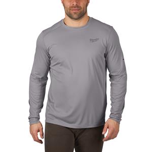 Milwaukee WWLSG-L | Warm weather long sleeve shirt grijs - 4933478190