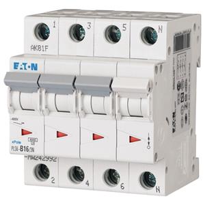 Eaton Pls6-c16/3n-mw - miniature circuit breaker mcb