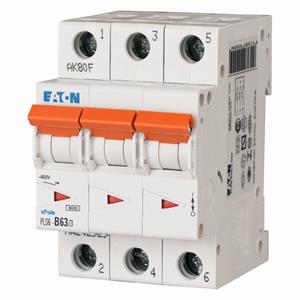 Eaton Pls6-c63/3n-mw - miniature circuit breaker mcb