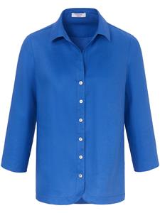 Mayfair by Peter Hahn Blouse 3/4-mouwen en overhemdkraag Van  blauw
