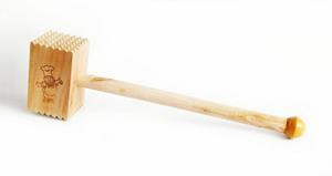 Sonstige Fleischhammer »FLEISCHHAMMER 28cm aus Holz Fleischklopfer Schnitzelklopfer Buchenholz Hammer 39«