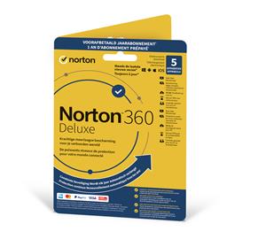 Norton 360 Deluxe 1 User 5 Device 12 Month