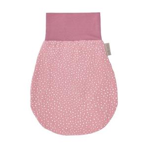 KraftKids Babyschlafsack »Musselin rosa Punkte«, Herbst/Winter-Variante, 100% Baumwolle, hochwärtiger Stoff, Innen warmer Fleece