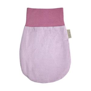 KraftKids Babyschlafsack »Waffel Piqué rosa«, Herbst/Winter-Variante, 100% Baumwolle, hochwärtiger Stoff, Innen warmer Fleece