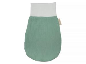 KraftKids Babyschlafsack »Doppelkrepp Grün Jade«, Herbst/Winter-Variante, 100% Baumwolle, hochwärtiger Stoff, Innen warmer Fleece