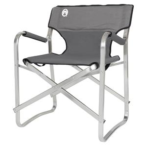 Coleman Deck Chair Aluminium Regiestuhl grau