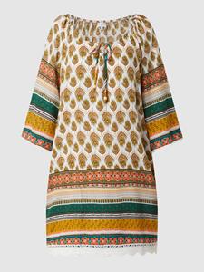 Apricot Tunikakleid »Feather Border Crochet Trim Dress« (1-tlg) mit Häkelsaum