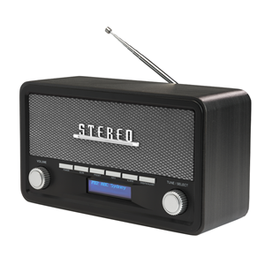 DENVER DAB+ Retro Radio met Bluetooth, Klok en Wekker DAB-18