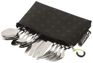 Outwell - Pouch Cutlery Set - Bestekset zwart
