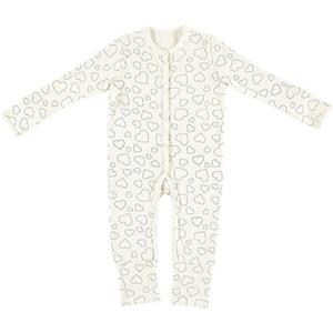 Alvi Babyschlafsack »Schlafanzug Bio-Baumwolle, Hearts white, Gr. 56«