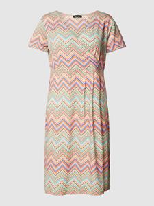 MORE&MORE Blusenkleid Printed Slinky Dress 5418