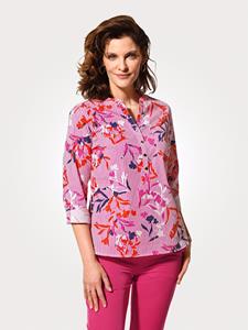 Bluse aus reiner Baumwolle Toni Pink/Blau