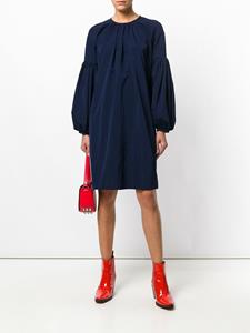 Calvin Klein bell-sleeved dress - Blauw