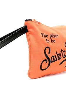 MC2 Saint Barth Kids Romper met geborduurd logo - Oranje