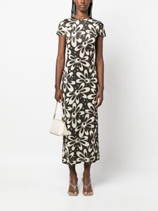 Marcia Tchikiboum floral-print dress - Groen