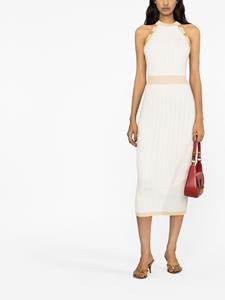 Balmain Jurk met knoopdetail - Beige