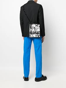 Alexander McQueen Schoudertas met graffitiprint - Wit