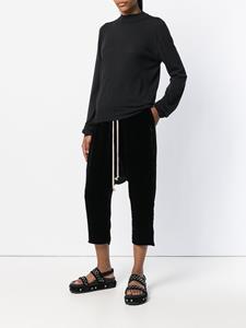 Rick Owens low rider cropped trousers - Zwart