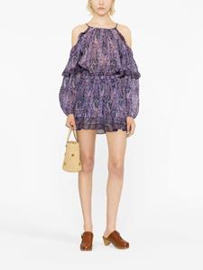 ISABEL MARANT Jurk met paisley-print - Paars