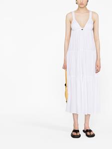 Emporio Armani Gelaagde mouwloze jurk - Wit