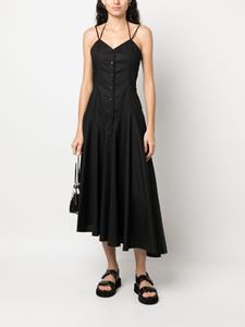 MSGM Geplooide jurk - Zwart