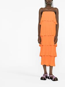 Essentiel Antwerp Strapless jurk - Oranje