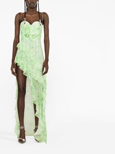 Alessandra Rich Strapless jurk - Groen
