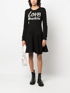 Love Moschino Flared jurk - Zwart