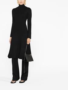 JOSEPH Midi-jurk met lange mouwen - Zwart