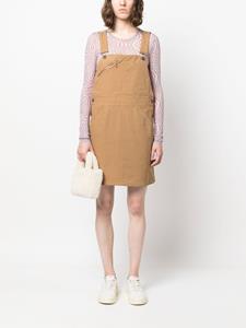 APC Tuinbroek jurk met vierkante hals - Bruin