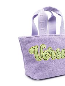 Versace Kids Shopper met logopatch - Paars