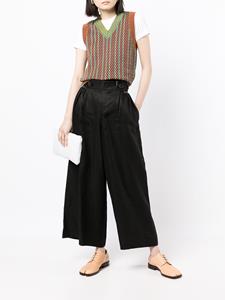 Maison Margiela High waist broek - Zwart