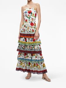 Alice + olivia Valencia floral-print dress - Wit