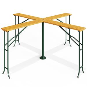 Casaria Hoge tafel Quattro 241x241x104cm met parasolhouder