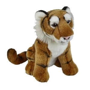 Ravensden Pluche bruine tijger knuffel 28 cm speelgoed -