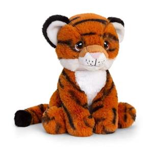 Keel Toys Pluche tijger knuffel van 18 cm -