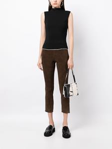 Vince cropped suede trousers - Bruin