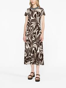 La DoubleJ Sporty floral-print swing dress - Bruin