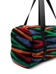 Missoni Kids abstract-pattern fleece circular bag - Zwart
