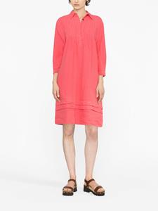 Peserico long-sleeve pleat-detail dress - Roze