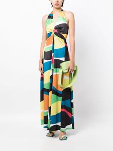 STAUD Jennifer Marble Wave-print dress - Veelkleurig